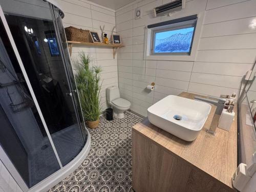 Aurora Boutique Hut with private sauna in Fjordgard