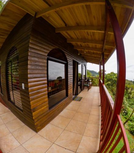 Balkon/terasa, Paraiso Quetzal Lodge in Copey