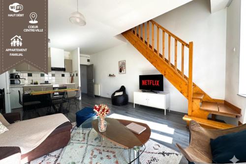 Le Duplex - Proche de la gare - Centre-ville - Location saisonnière - Agen