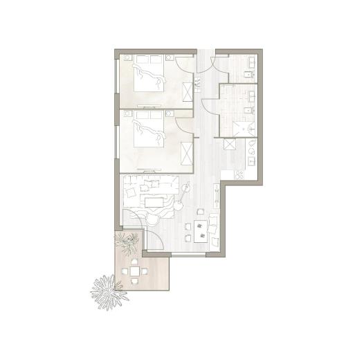 Binnendiek Resort Haus 3 Wohnung 1 in Strandweg