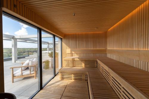 桑拿三溫暖, Sky Pool Escape Luxury Apartment in Druskininkai Center in 德魯斯金卡
