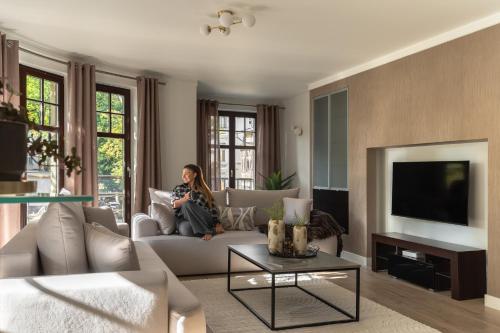Sopot Haffnera Apartament z parkingiem - plaża - Centrum by Lion Apartments