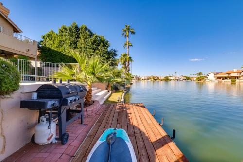 Lakefront Living! Huge Phoenix Home with Dock, Pool in Ahwatukee