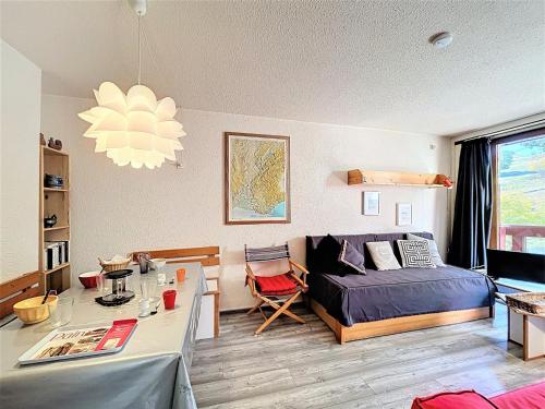 Studio 4/5 pers. Pied des pistes, Balcon, Animaux admis - FR-1-267-211 in Le Corbier