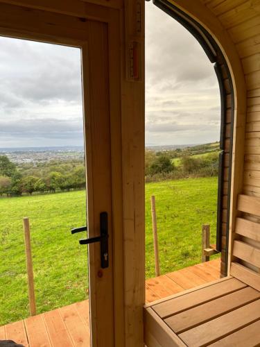 Szauna, Valley view cabin in the woods on a farm in Ballinasloe