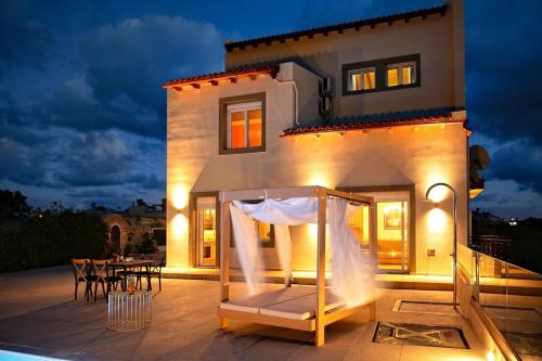 Aurora Heraklion Seasons Villa- Sea Pool Fireplace in Episkopi