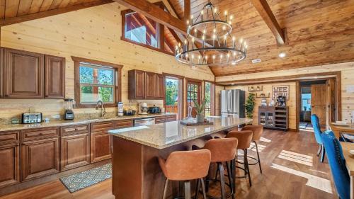 Wildwood Haven Lodge - Smoky Mountain Cabin with Pool & Game Room, Sleeps 26 in Pleasant Hill