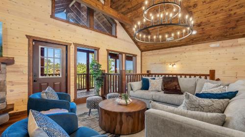 Wildwood Haven Lodge - Smoky Mountain Cabin with Pool & Game Room, Sleeps 26 in Pleasant Hill