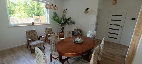 Blue cottage near Krakow in Chrosna