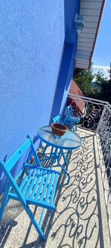 Blue cottage near Krakow in Chrosna