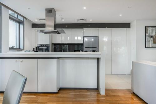 Kitchen, Luxury 2 Bedroom Apartment with Maids Room and Large Terrace in Bluewaters Island