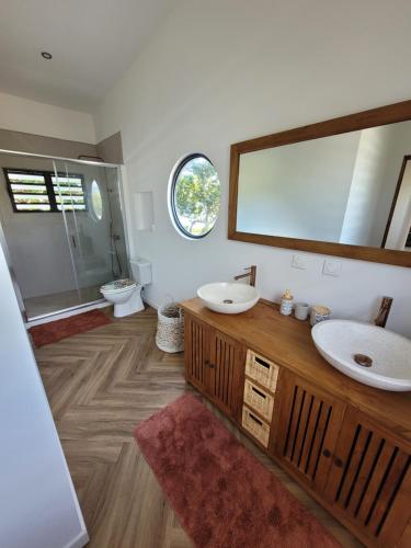 ห้องน้ำ, Villa Venus in มาฮีนา