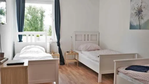 Work and Stay Apartment Balcony in Düsseldorf, Deutschland