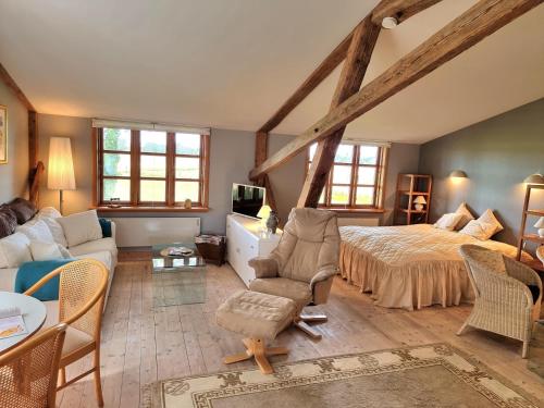 Exterior view, "Kornloftet", A Beautiful Home Built In The Old Barn At Frishøjgaard in Fejø