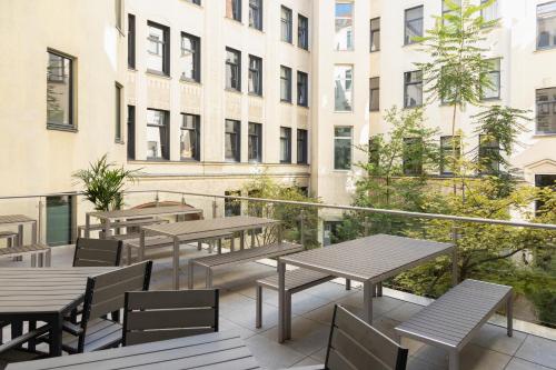 Balcony/terrace, acama Hotel + Hostel Kreuzberg in Kreuzberg