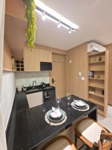 Kitchen, Studio Hype 017 Alto Padrao no Iguatemi near Restaurante Distrito Industrial