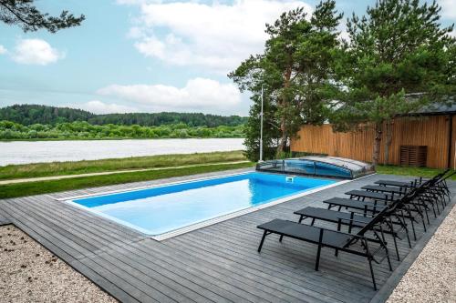 Balkons/terase, Nemunas Glamping in Jadagoniai