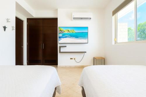 Spacious Apartment with Terrace, Pool and Beach Access, Puerto Aventuras (foto 7)