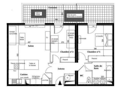 Playabella, 3 pièces, clim, piscine, plage villeroy, parking, Sète (Foto 10)
