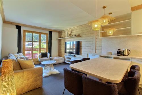 ARC 1950, Appartement 2 chambres 6 personnes, Skis aux pieds, Sauna, Hammam, Jacuzzi, Piscine intérieure et extérieure - Location saisonnière - Bourg-Saint-Maurice