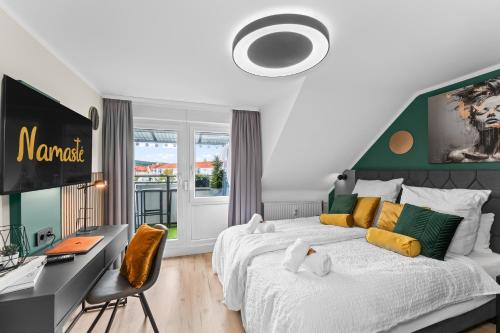 NAMASTÉ Homes - Ferienwohnung mit Balkon - Garage in Bamberg, Deutschland