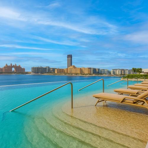 Beachfront Luxe 1BR Grand Bleu with Private Beach & Sea View