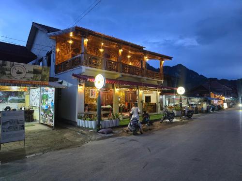 Surrounding environment, Sokmixay Backpackers hostel in Nong Khiaw