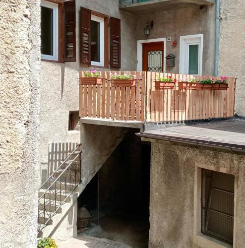 Balkons/terase, La Casina delle Mele in Val di Sole, Italy in Caldes