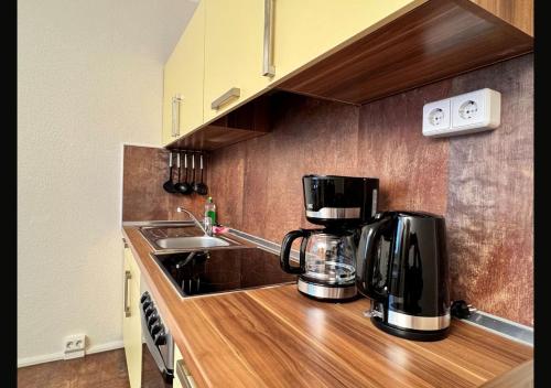 廚房, Ferienwohnung Schlosspark der WAG in 阿爾滕堡