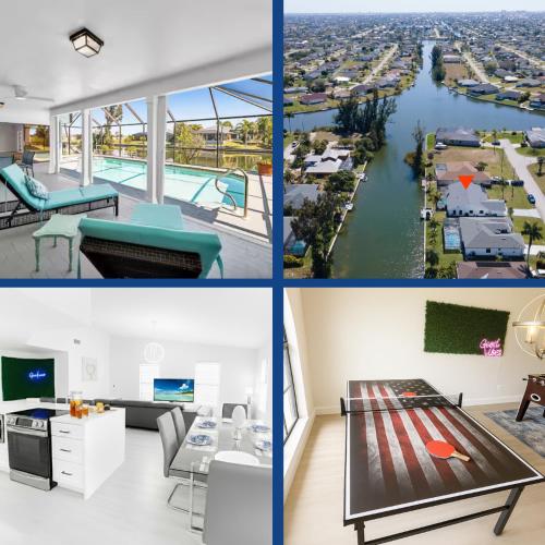 Relax & Play! 3BR Pool Home in Cape Coral - Pet-Friendly with Game Room