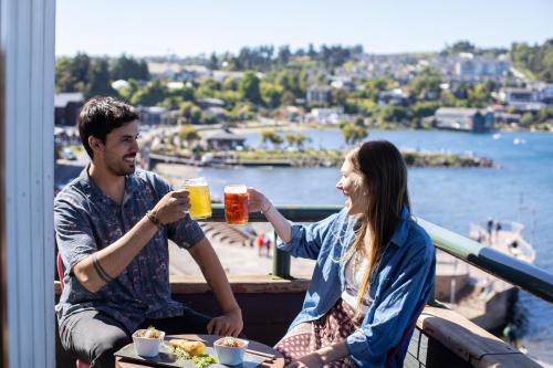 balkon/terras, Hotel Bellavista in Puerto Varas