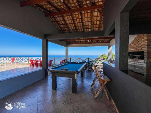 Casa costeira com vista e área gourmet no Borrifos (Casa costeira com vista e area gourmet no Borrifos) in Praia de Itapecerica