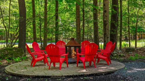 Tawny and Peaceful Game Room Firepit PatioDeck Workspace in Arrowhead Lake, USA