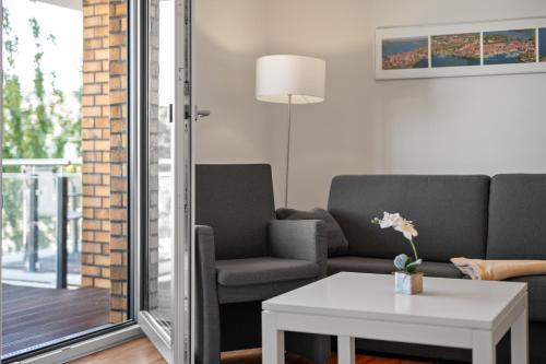 Hafenblick - Wohnung in der Hafenresidenz mit Balkon & Wasserblick, Waren (fotografie 9)