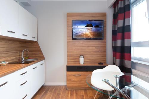 Konyha, ActivPark Apartments in Katowice