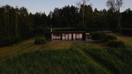 Contemporary design lake cabin in Otepaa