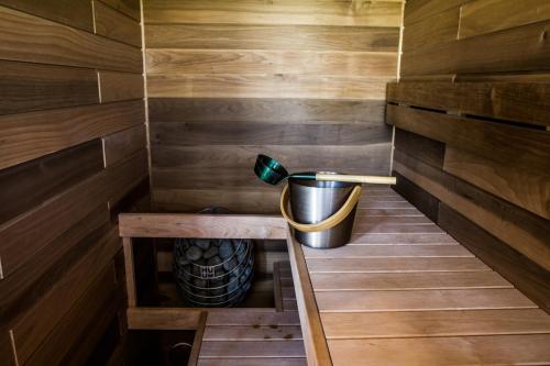 Contemporary design lake cabin in Otepaa