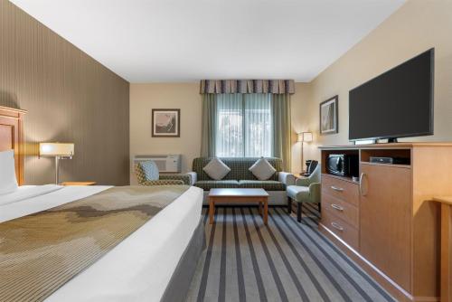 Best Western King George Inn & Suites Room Type - 1 King Bed, Non-Smoking, First Floor, Sofabed, Poolside, Microwave And Refrigerator, Wi-Fi, Full Bre Best Western King George Inn & Suites Room Type - 1 King Bed, Non-Smoking, First Floor, Sofabed, Poolside, Microwave And Refrigerator, Wi-Fi, Full Bre