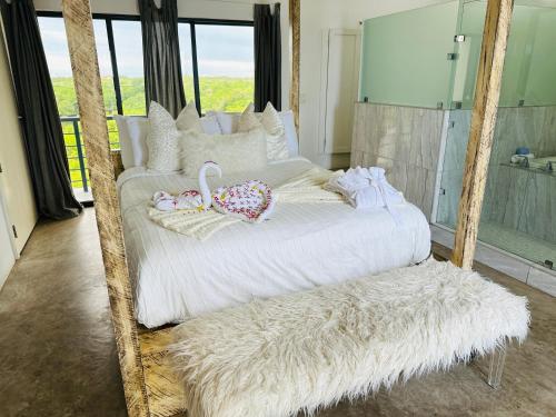 1 double bed