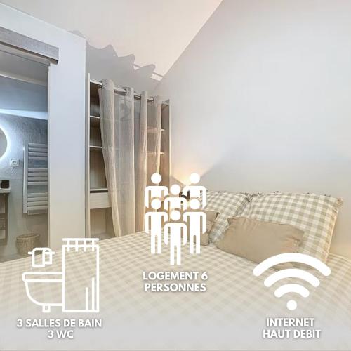 Les Vignes 3 Chambres avec Salle de bain privative - Chambre d'hôtes - Anse