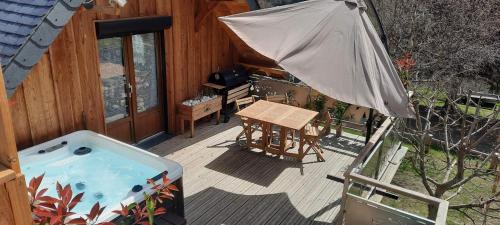 A szálláshely kívülről, Chalet cosy avec vue magique in Gedre