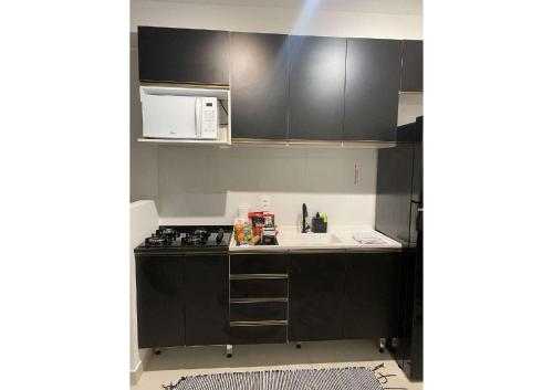 ห้องครัว, 1702 Expo Transamérica - Vista para Represa - Varanda (1702 Expo Transamerica - Vista para Represa - Varanda) in โซคอร์โร