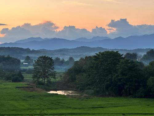 레스토랑, Healstay Hostel in 위앙 사