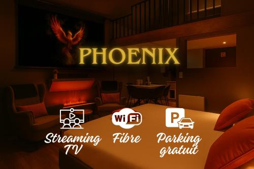 Suite Phoenix avec Cheminée, Terrasse et Videoprojecteur gîte à louer Golf de l'Hirondelle