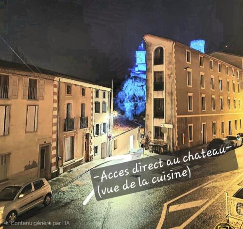 Spacieux 120 m2 en 3 chambres centre Foix - 2 sdb et 2 wc - Parking gratuit à 1 Minute - Location saisonnière - Foix