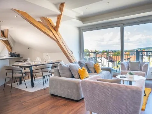 GreenTreeHomes - Penthouse Weide - zentral - Privatparkplatz - familienfreundlich in Bamberg, Deutschland