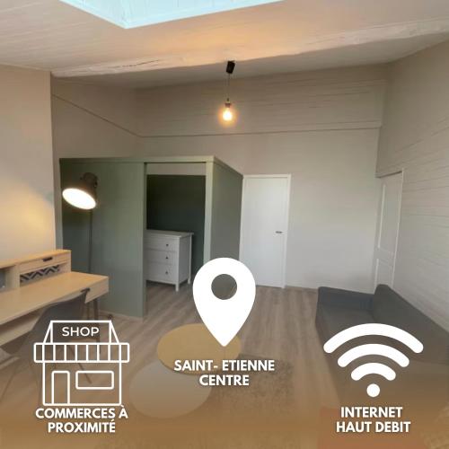 Nid Douillet Sous Les Toits - Calme et Cosy - Location saisonnière - Saint-Étienne