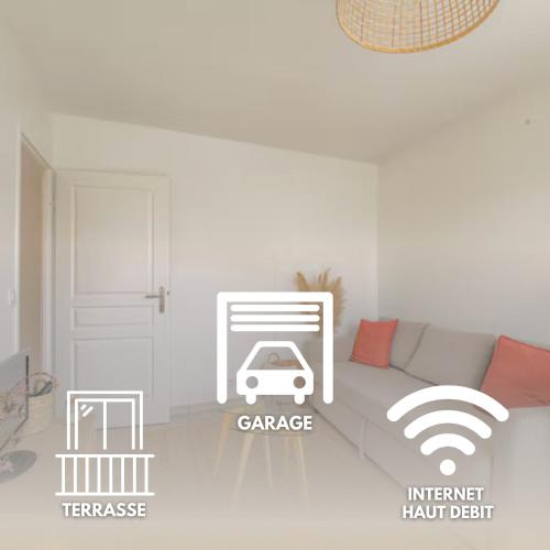 Superbe 2 pièces terrasse à 400 m du métro - Location saisonnière - Caluire-et-Cuire