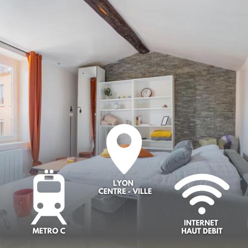 Le Studio Ivry - Lyon Croix Rousse - Location saisonnière - Lyon
