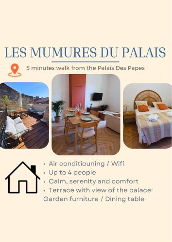 Les Murmures du Palais - Terrasse privée avec vue